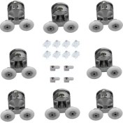 Resim Eym Duşakabin Tekerleği 8 Li Set Metal Gövde Teker Çapı 24 mm 