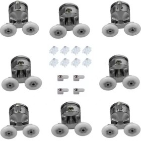 Resim Eym Duşakabin Tekerleği 8 Li Set Metal Gövde Teker Çapı 22 mm 