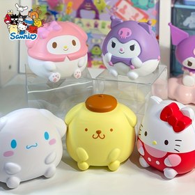 Resim 6 Adet Sanrio Stres Giderici Eşya, Sevimli Can Süsü Çantası Kolyesi, Tatil Hediye Dekorasyonu 