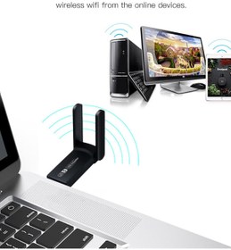 Resim Dual Band Usb 3.0 Adaptör Kablosuz Wifi Alıcı Ac1300 Mbps 