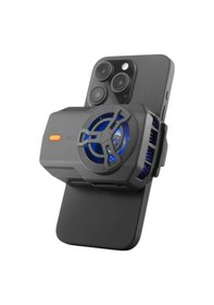 Resim Telefon Soğutucu Fan Radyatör Siyah S17 Rgb Işıklı Soğutma Alanı 1 Adet Sogutucu 1adet Eldiven 