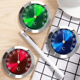 Resim Elektriksiz Manyetik Olmayan Buling 2'si 1 Arada Sıcaklık Göstergesi -20°C~80°C İç ve Dış Mekan Ölçüm Cihazı, Araba, Karavan Süsü Asılabilir Aksesuar 