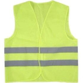 Resim Reflektörlü Yelek Yeşil Cepsiz Model 