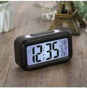 Resim Createtech Çalar Saat Masaüstü Dijital Saat Lcd Büyük Ekran Sıcaklık Takvimi Renkli Model White 