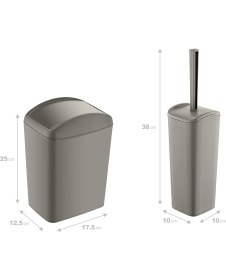 Resim Smartware Soft Çöp Kovası 5 LT ve Soft Wc Fırçası Terra 