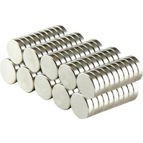 Resim 6x3mm Neodyum Mıknatıs - 100 Adet Yuvarlak Güçlü Neodyum Mıknatıs 