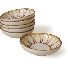 Resim Keramika Worn Gold Halka Çerezlik / Sosluk 13 Cm 6 Adet 22967 