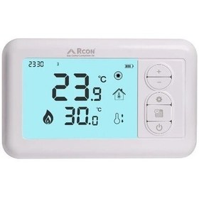 Resim Rcon RC 305S Kablosuz 7/24 Haftalık Programlı Oda Termostatı 