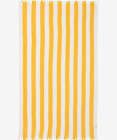 Resim Çizgili Dokulu Peştemal Sarı - Sarı / 90x175 