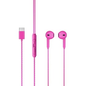 Resim Lecoo EH104 Type-C Kulak İçi Mikrofonlu Kulaklık Pembe 