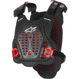 Resim Alpinestars A-5 Plasma Üst Gövde Koruma Siyah Beyaz Kırmızı 