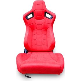 Resim Spor Koltuk Recaro Model Alcantara Kırmızı 1 Takım 2 Adet 