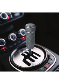 Resim Üniversal 9.5 Cm Jdm Metal Spor Görünümlü Vites Topuzu Aparatlı Alüminyum Alaşım Otomatik-manuel Yarış Vites Kolu Titanyum Gri 00 Şüscaroto Aksesuar Titanyum Gri 