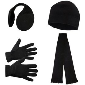Resim Axe Sportswear Kışlık Polar Eldiven Polar Bere Polar Atkı Kulaklık 4'lü Set 
