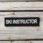 Resim Ex Patch Ski Instructor Kayak Eğitmeni Yazılı Patch Peç 12 X 3 Cm 