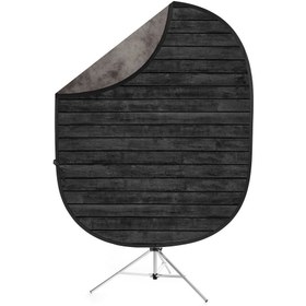 Resim Savage (U.S.A) Gray/Dark Wood Collapsible Backdrop (Katlanabilir Fon) 