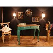 Resim Wooding 120 Cm Çekmeceli Masif Yeşil Naturel Dresuar (548589977) Yeşil 