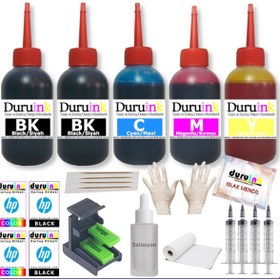 Resim Duruink Canon Pg 510 Cl 511 Uyumlu Kartuş Dolum Seti 5 li Set 5x100ml Mürekkep 