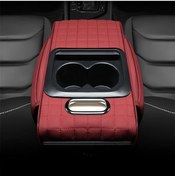 Resim Xuweiwei Martha Red Pupu Universal Araç Konsol Organizatörü 6 Renk Dayanıklı Pu Deri Çizilmeye Dayanıklı 