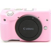 Resim Cbtx Canon Eos M3 18-55mm Uyumlu Yumuşak Silikon Koruyucu Gövde - Pembe 
