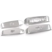 Resim Oled Garaj Honda Civic Cam Düğme Kaplama 4 Parça Silver 2022 