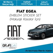 Resim Fıat Egea Amblem Stıcker Set 