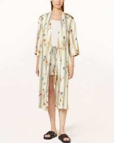 Resim ILONA AMARE Kadın Kimono , 120 cm Uzunluk, Modal ve Pamuk Karışımı, Çiçek Desenli - S 