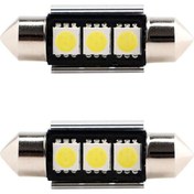 Resim Festoon 5050 Smd 3 Ledli Beyaz LED Takım 