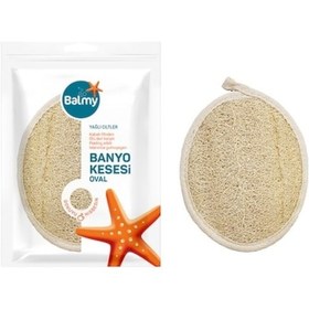 Resim Balmy Naturel Oval Yüz ve Vücut Banyo Kesesi Bej 