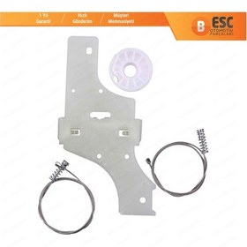 Resim Peugeot 508 MK1 W23 8D 8E 2010-2018 İçin Arka Sol Cam Kriko Seti 