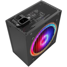 Resim RAMPAGE RGB-600 600W 80+ Bronze 12cm RGB Fanlı Power Supply 