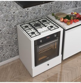 Resim Kenzlife Ankastre Modülü Kabini Muksit Byz Fırın Ocak Dolabı Çekmeceli 80 Cmye Kadar Ocak İçin Uyumlu Beyaz 