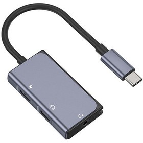 Resim Bluekey Usb-C Kulaklık Adaptörü Çift Tip-C 3.5Mm Ses Kablosu 