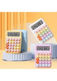 Resim Runzon Rz-817 Bilgisayar Tuş Pastel Renk Hesap Makinası Çok Renkli 