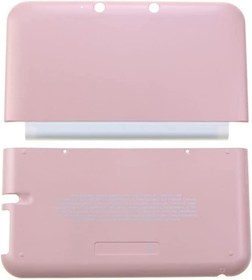 Resim 3DS XL / 3DS LL Oyun Konsolu (Pembe) için Ön Arka Ön Panel Plakaları Üst ve Alt Pil Muhafazası Kabuk Kılıf Kapağı 