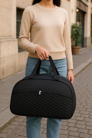 Resim Lüksteks Modern Bavul Seyahat Çantası ( SİYAH) 