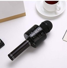 Resim Bluetooth Karaoke Mikrofon Ws-858 Taşınabilir Kablosuz Hoparlörlü Karaoke Mikrofonu Çocuk Ve Yetişkin Uyumlu Dj Party Mic 