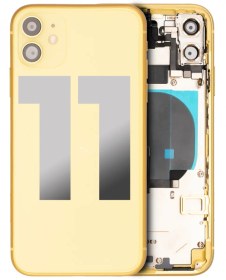 Resim iPhone 11 Kasa Kapak Sarı Boş 
