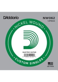Resim Daddario Nw062 Elektro Ve Akustik Tek Tel Nickel Wound, .062 