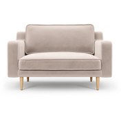 Resim Normod Klem Slim Loveseat Ahşap Ayak - Kadife 