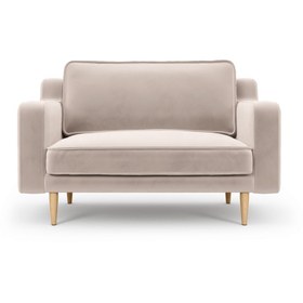 Resim Normod Klem Slim Loveseat Ahşap Ayak - Kadife 