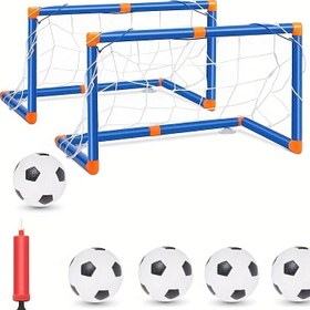 Resim Yaz aylarında ter atmak için en iyi seçim: İç ve dış mekan mini ve büyük katlanabilir futbol kaleleri, plastik futbol direği seti, şişme genç spor oyuncakları 