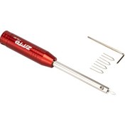 Resim Jeemson Ztto Bisiklet Jant Teli Aparatı - Alüminyum Alaşım, Çok Renk Seçeneği, Tamir Seti Kırmızı 