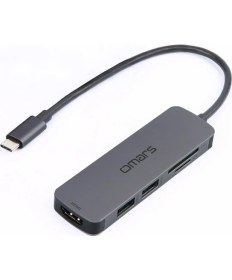 Resim Omars 5 Port Type-C 4K HDMI Video Transferi 5gbps USB 3.1 Sd/tf Kart Uyumlu Hub Çoklayıcı Adaptör 