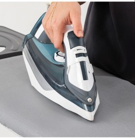 Resim Porsima Isıya Dayanıklı 100% Pamuk Süngerli Ütü Masası Kılıfı - Buharlı Ütüleme Uyumlu 120x40cm Renkli 