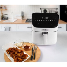 Resim ERATEC Airfryer Sıcak Hava Fritözü AF-66 Beyaz AF-66 BEYAZ 