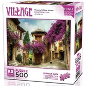 Resim Nessiworld KS Games Flowered Village Houses Puzzle 500 Parça 20062 