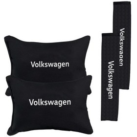 Resim Volkswagen Nakışlı Otomind Boyun Yastığı Seti 
