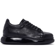 Resim Derimod Erkek Siyah Bağcıklı Kalın Tabanlı Deri Sneaker 23wfd682518 