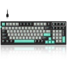 Resim Magegee Sky98 99 Tuş Gasket Rgb Hot-swap Kablolu Siyah-gri Gaming Klavye 